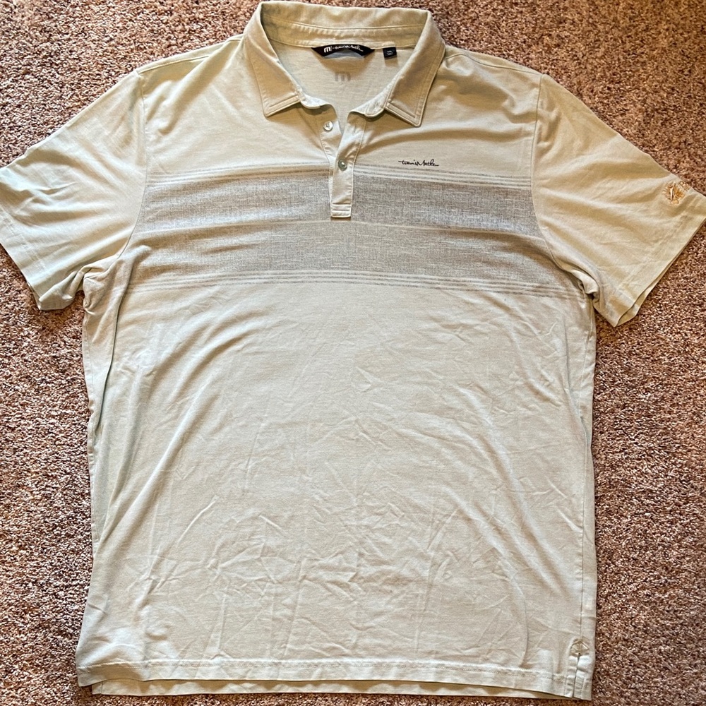 Travis Mathew Light Tan Polo Shirt